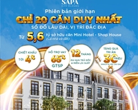 Shophouse Sapa bắt đáy bất động sản du lịch. Vị Trí vàng trung tâm SaPa.