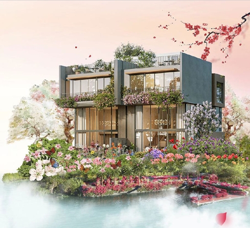 biệt thự song lập mặt tiền sông dự án Ecovillage Saigon River giá chỉ 17 tỷ (gồm VAT, PBT)