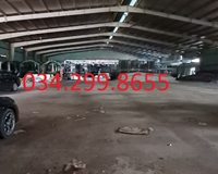 Cho thuê kho xưởng gần Cầu Mai Lĩnh, Hà Đông , Hà Nội, xe container đỗ trong kho, bảo vệ , PCCC vòng ngoài