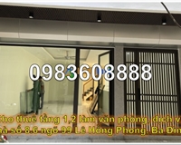 Cho thuê tầng 1,2 làm văn phòng, dịch vụ nhà số 8.6 ngõ 99 Lê Hồng Phong, Ba Đình, HN; 22tr/th;