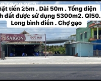 SANG NHƯỢNG MẶT BẰNG TẠI HUYỆN CHỢ GẠO, TỈNH TIỀN GIANG - Địa chỉ: Ấp Điền Thạnh, xã  Long Bình Điền, huyện Chợ Gạo