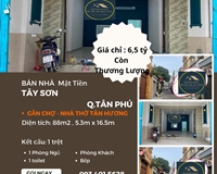 CHÍNH CHỦ bán nhà Mặt Tiền Tây Sơn 88m2, 6,5tỷ, gần chợ TÂN HƯƠNG