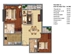 Thiết kế căn hộ T2-04, T2-05, T12B, T2-15 | Giá: 26 triệu/m² | DT: 95m²