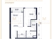 Thiết kế căn hộ B6 | Giá: 47 triệu/m² | DT: 54m²