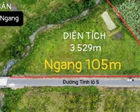 Bán 3529m2 mặt tiền DT5 giáp suối giá chỉ 15tr m ngang Ninh Sim Ninh Hòa lh 0985451850