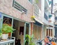 Nhà bán 2 Tầng+ST (nở hậu 5m) -32m2 hẻm 136 Nguyễn Thị Tần P2Q8