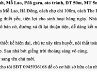 Nhà Thanh Bình, Mỗ Lao, P/lô gara, oto tránh, DT 50m, MT 5m, 9.5 tỷ