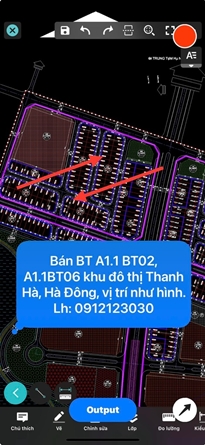 Bán BT khu đô thị Thanh Hà, Hà Đông
