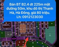 Bán BT Khu đô thị Thanh Hà, Hà Đông B2.4
