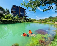 Bán đất Bảo Lộc có hồ tự nhiên view đồi chè siêu đẹp chỉ 450tr SHR công chứng ngay