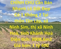ĐẤT  ĐẸP - GIÁ RẺ - CHÍNH CHỦ Cần Bán Nhanh Lô Đất Đẹp Có 1 Không 2 Tại Ninh Sim, Ninh Hoà