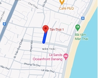 ► Đất Mặt Tiền Tân Thái 1 đường 7.5m sát Bãi Biển Mân Thái, 190m2 ngang 9m