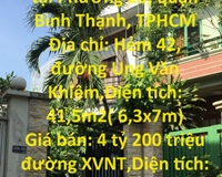 CHÍNH CHỦ Cần Bán NHANH 2 căn nhà vị trí tại Phường 25, quận Bình Thạnh, TPHCM
