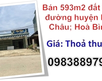 ⭐Bán 593m2 đất mặt đường huyện Mai Châu; Hoà Bình; 0983889792