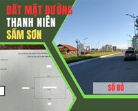 Bán đất sổ đỏ chính chủ mặt đường Thanh Niên, tp Sầm Sơn, giá 26tr/m2