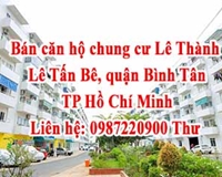 Bán căn hộ chung cư Lê Thành- Lê Tấn Bê, quận Bình Tân, TP Hồ Chí Minh