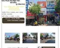 Cho thuê nhà Mặt tiền Gò Dầu 136m2, 1Lầu, 25Triệu - gần N.Hàng VietcomBank