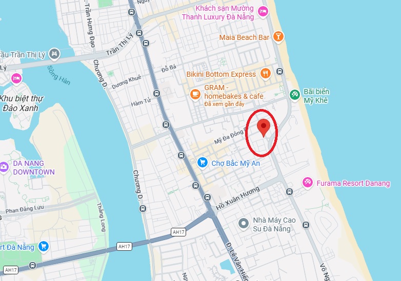 ♪ Sát Bãi Tắm Mỹ Khê, Trần Văn Dư, 55m2, lửng đúc, nhỉnh 5 tỷ