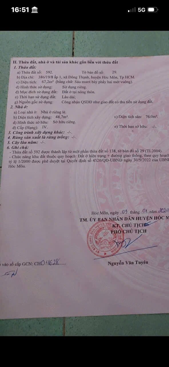 Nhà sổ hồng riêng ấp 1.mặt tiền đường nhựa buôn bán ngon