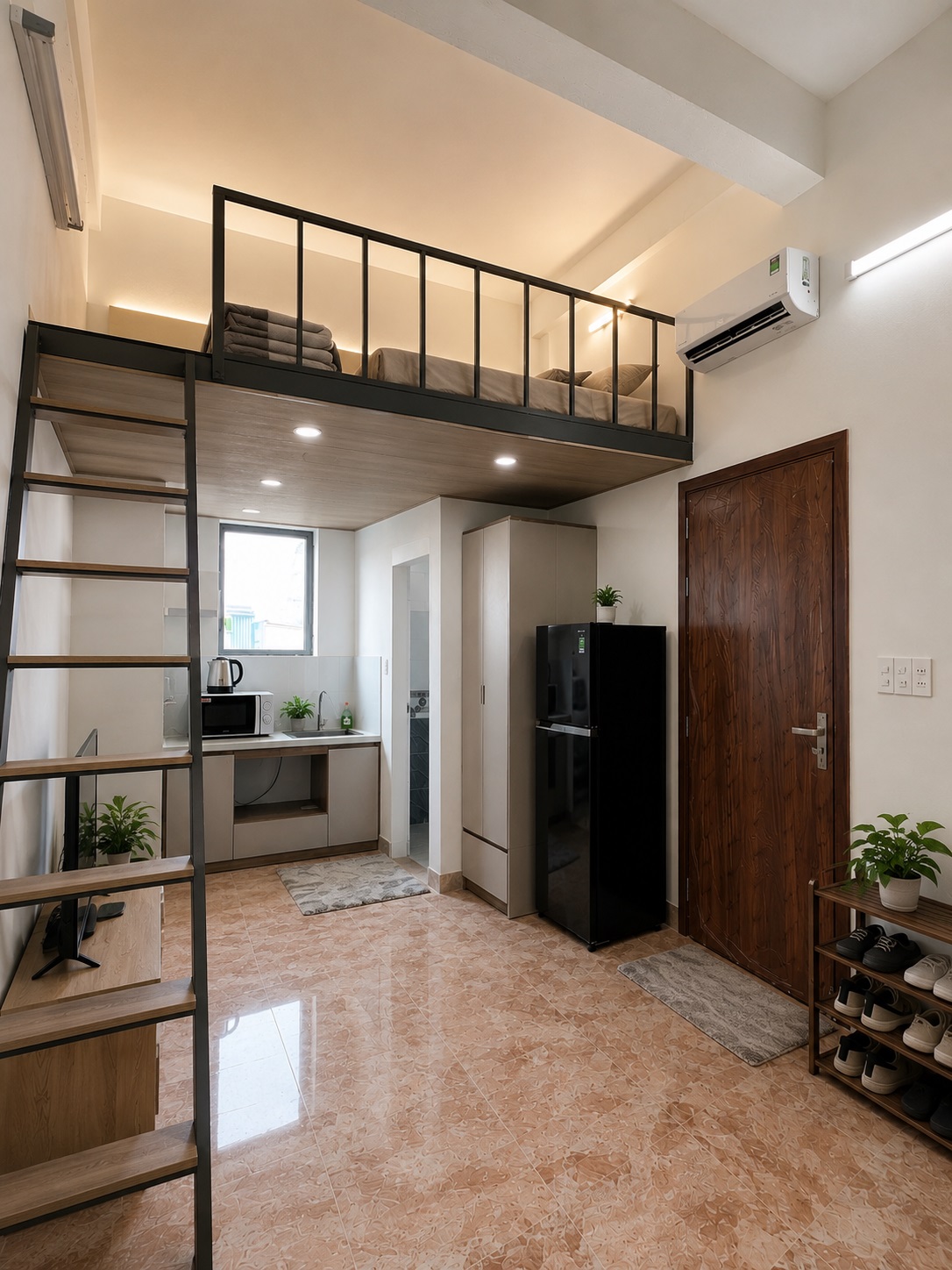 ► Sát MT Núi Thành, 86m2, ngang 7.5m, 4 tầng mới, 12 phòng, dòng tiền 45tr