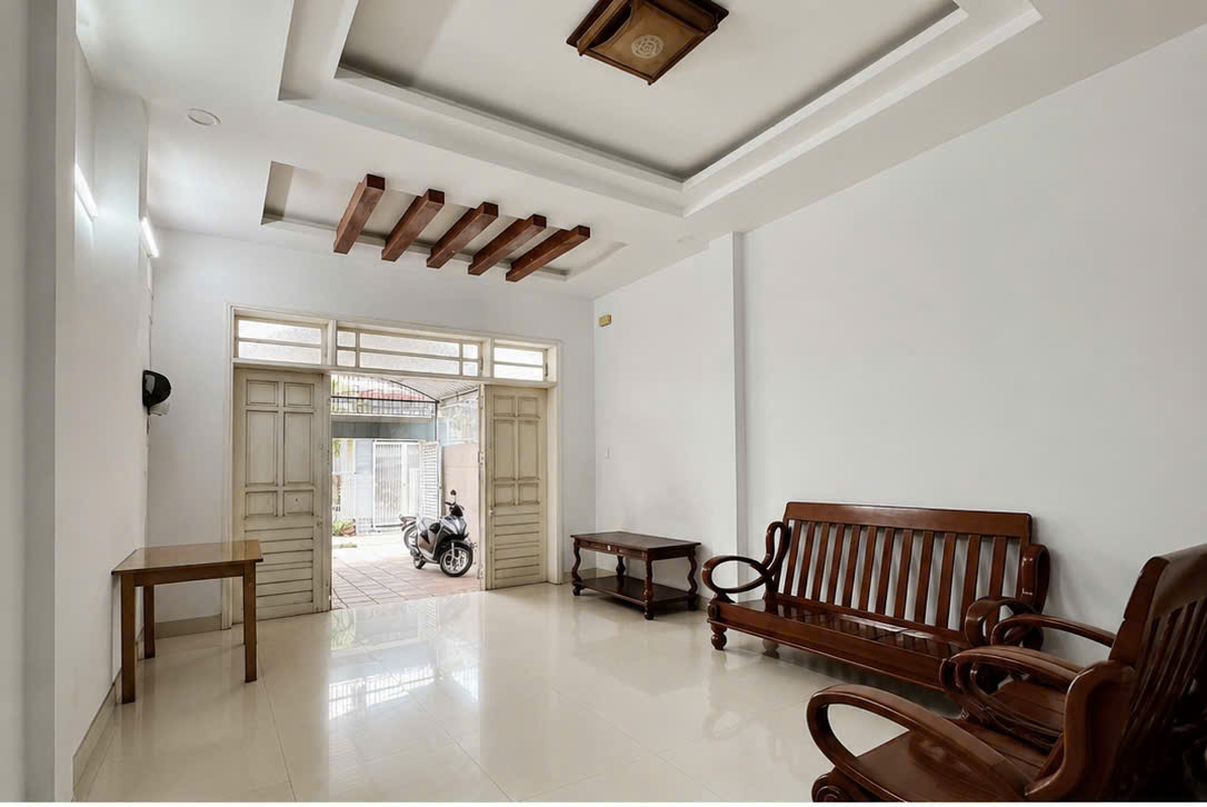 ♪ Kiệt Ô tô 6m thẳng thông Trưng Nữ Vương 117m2, 3 tầng cứng sân trước - sau , 6.x tỷ