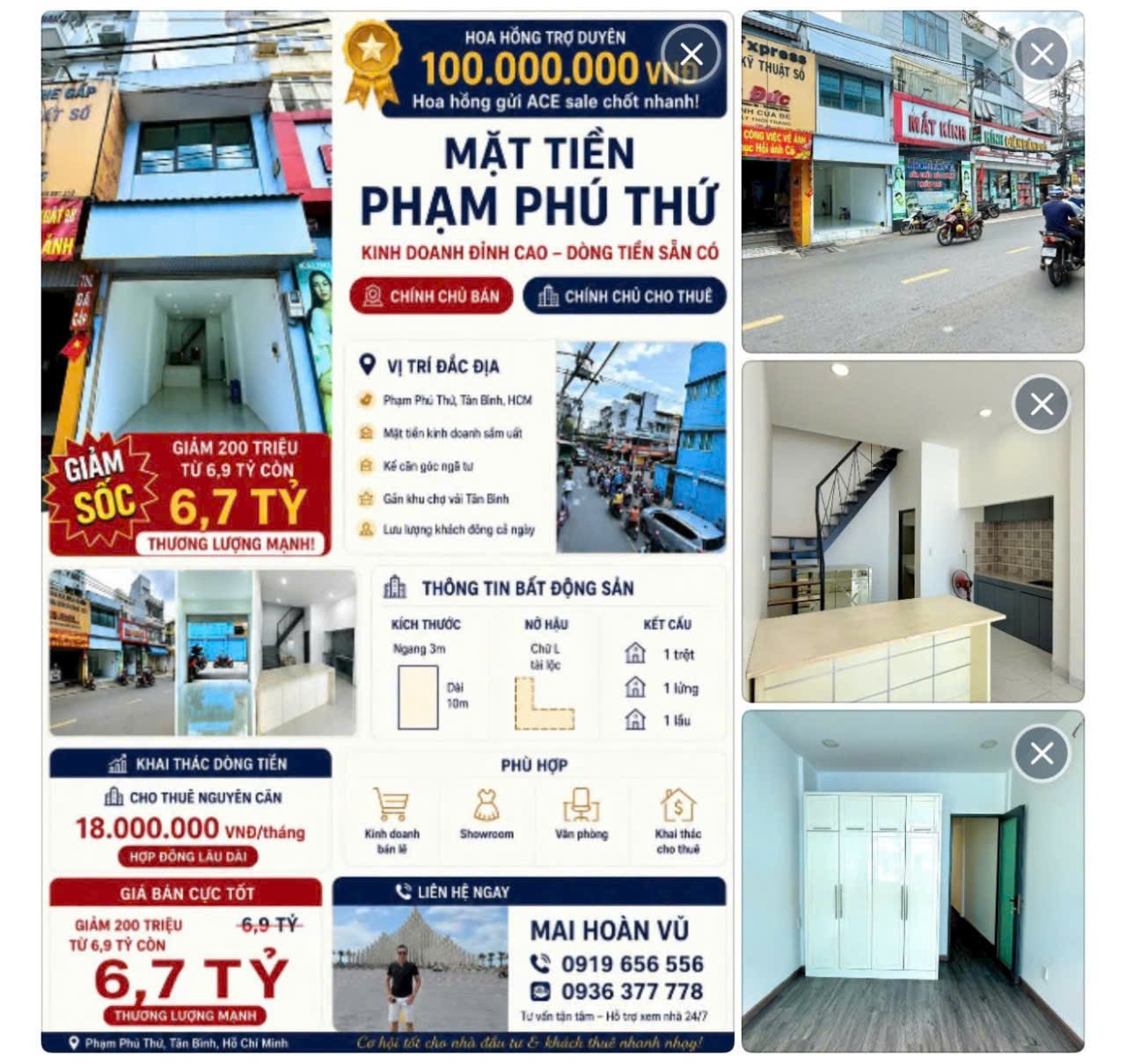 NHÀ MẶT TIỀN KINH DOANH – GIÁ TỐT – CẦN BÁN NHÀ TẠI Phường 11, Quận Tân Bình, TP.HCM.