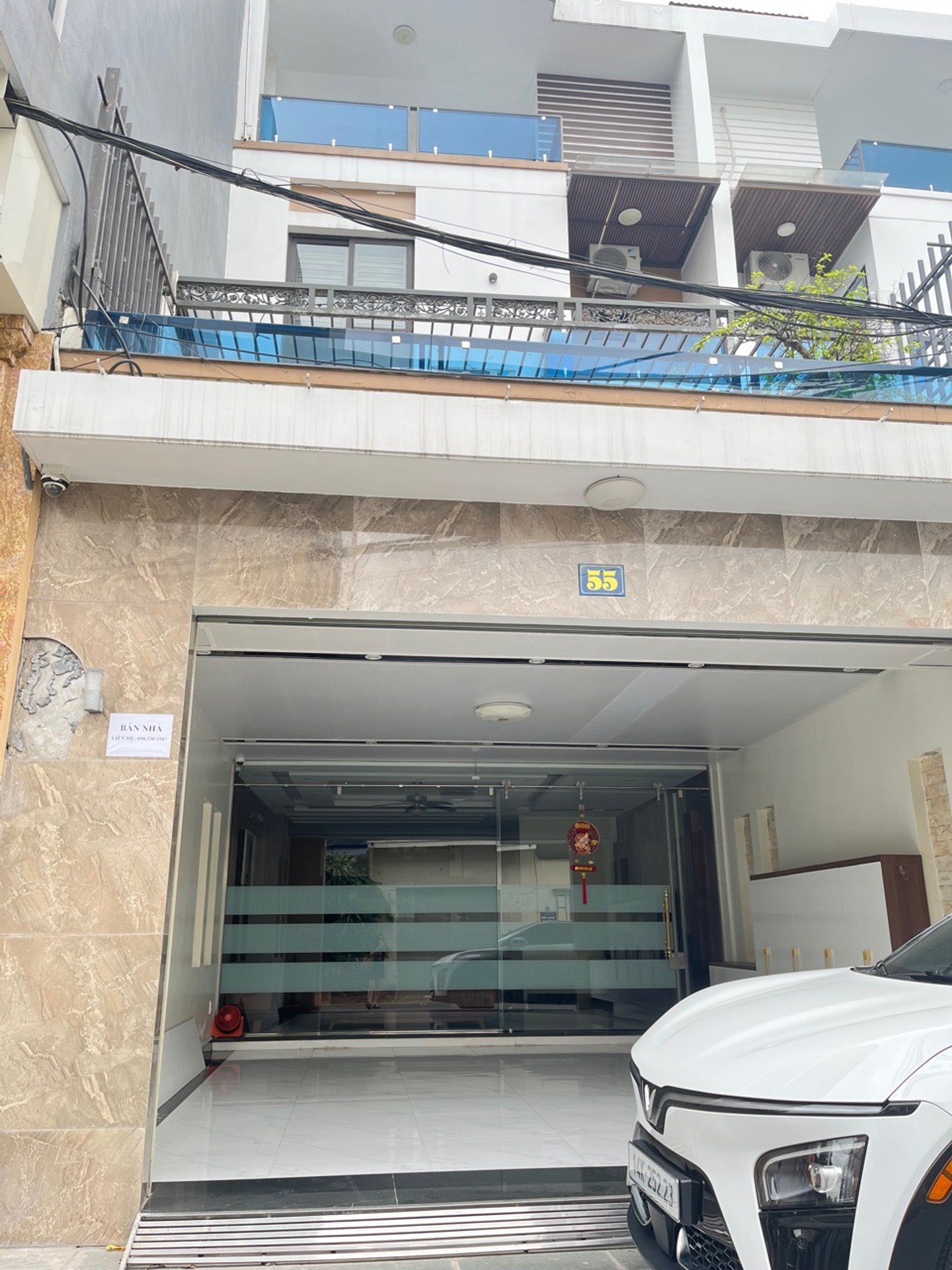 Nhà mặt phố Đồng Thiện – 96m² x 4 tầng, thang máy, full nội thất cao cấp.