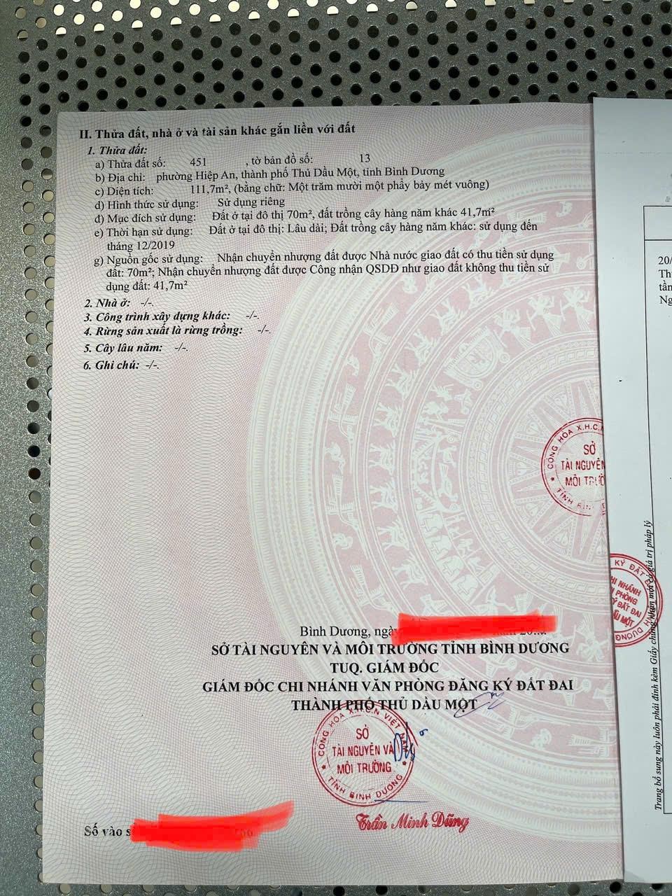 NHÀ CHÍNH CHỦ - GIÁ TỐT BÁN NHANH căn nhà tại Thành phố Thủ Dầu Một, tỉnh Bình Dương