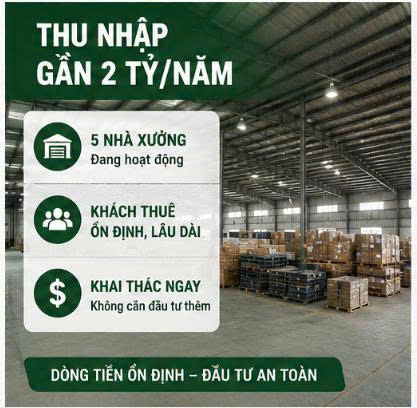 Kho Xưởng 4.780m² Bình Mỹ Củ Chi – Dòng Tiền Gần 2 Tỷ/Năm – Chỉ 75 Tỷ