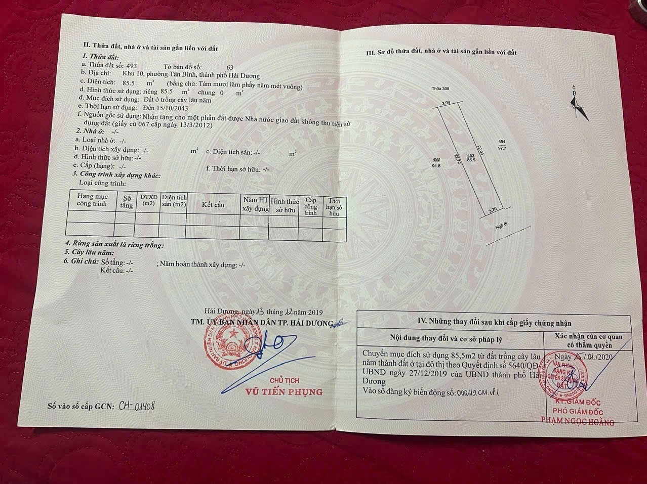 SỞ HỮU NGAY LÔ ĐẤT ĐẸP - GIÁ TỐT -  Cần Bán Nhanh 2 Lô Đất Liền Kề Vị Trí Tại Phường Tân Bình - Tp Hải Dương