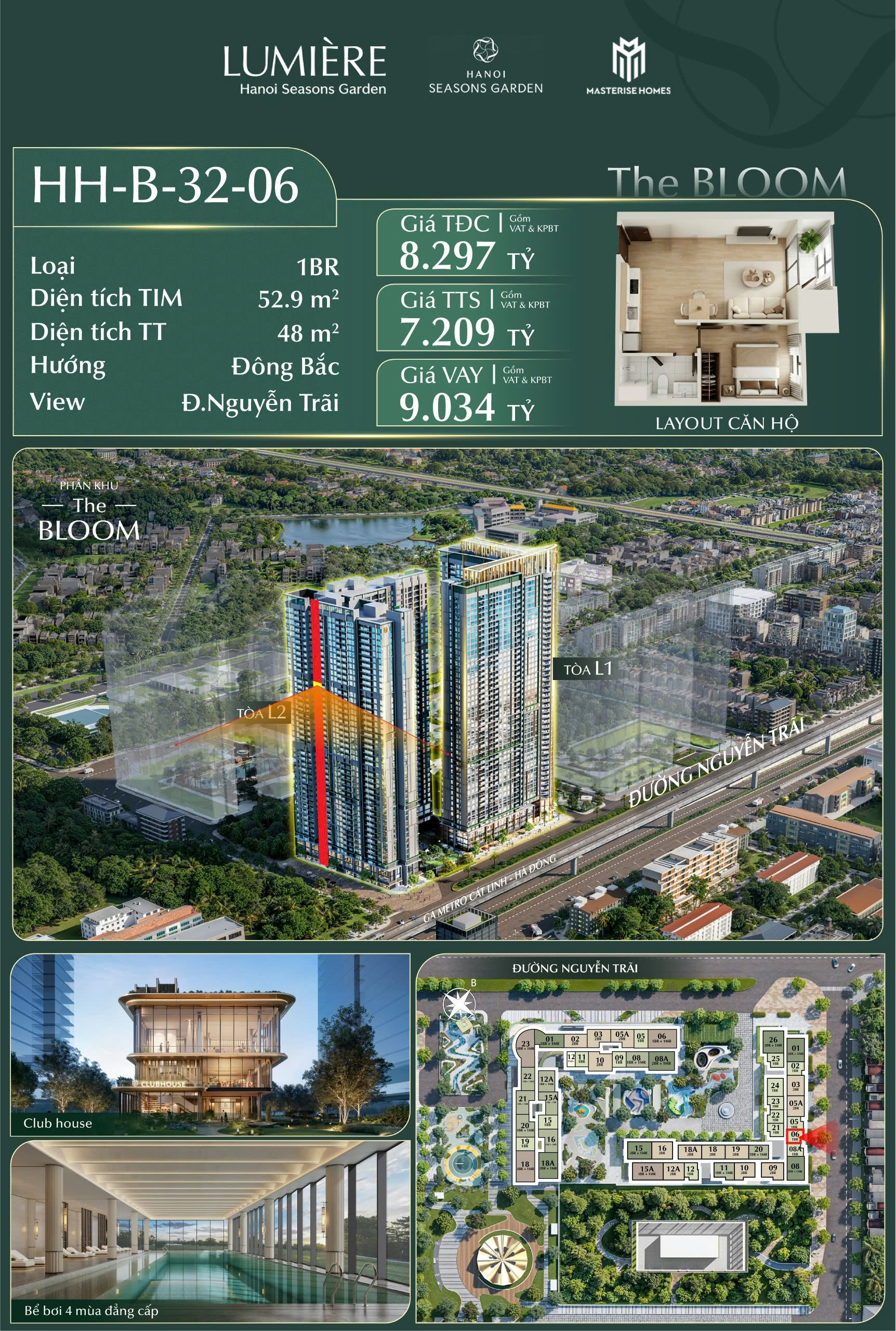 🌿 MỞ BÁN CĂN 1PN VIEW ĐƯỜNG NGUYỄN TRÃI TẠI MASTERISE CAO XÀ LÁ 🌿