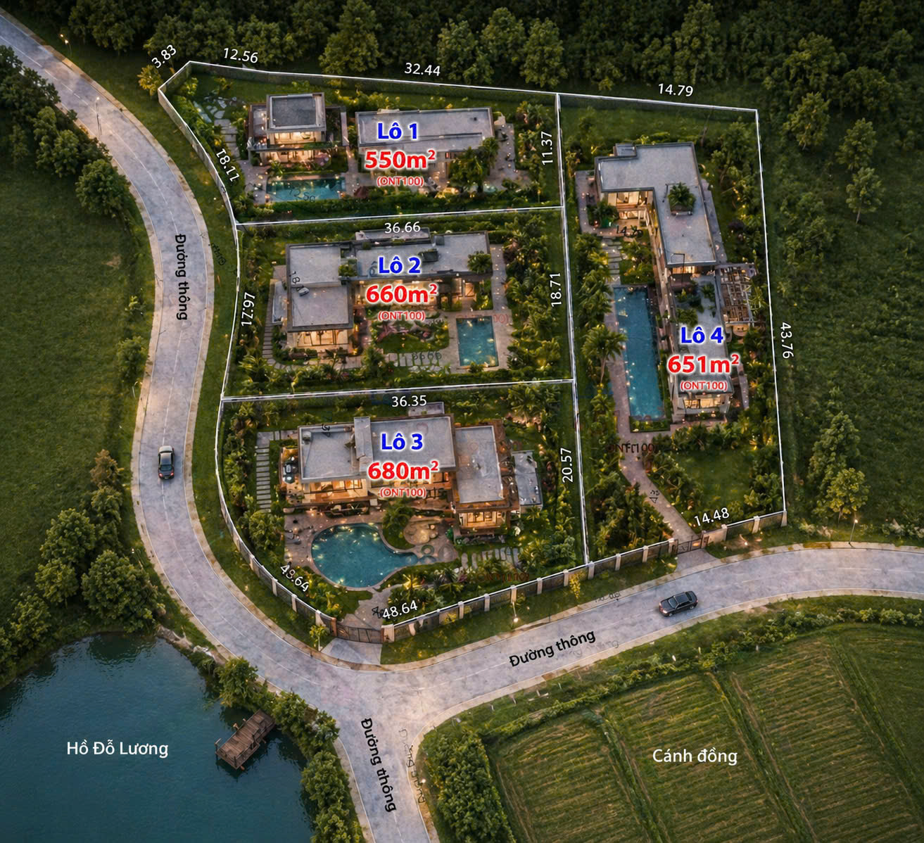 CHÍNH CHỦ BÁN GẤP 2.541M² ĐẤT VIEW HỒ TUYỆT ĐẸP TẠI XÃ TRUNG GIÃ, HUYỆN SÓC SƠN, HÀ NỘI – 2 MẶT TIỀN