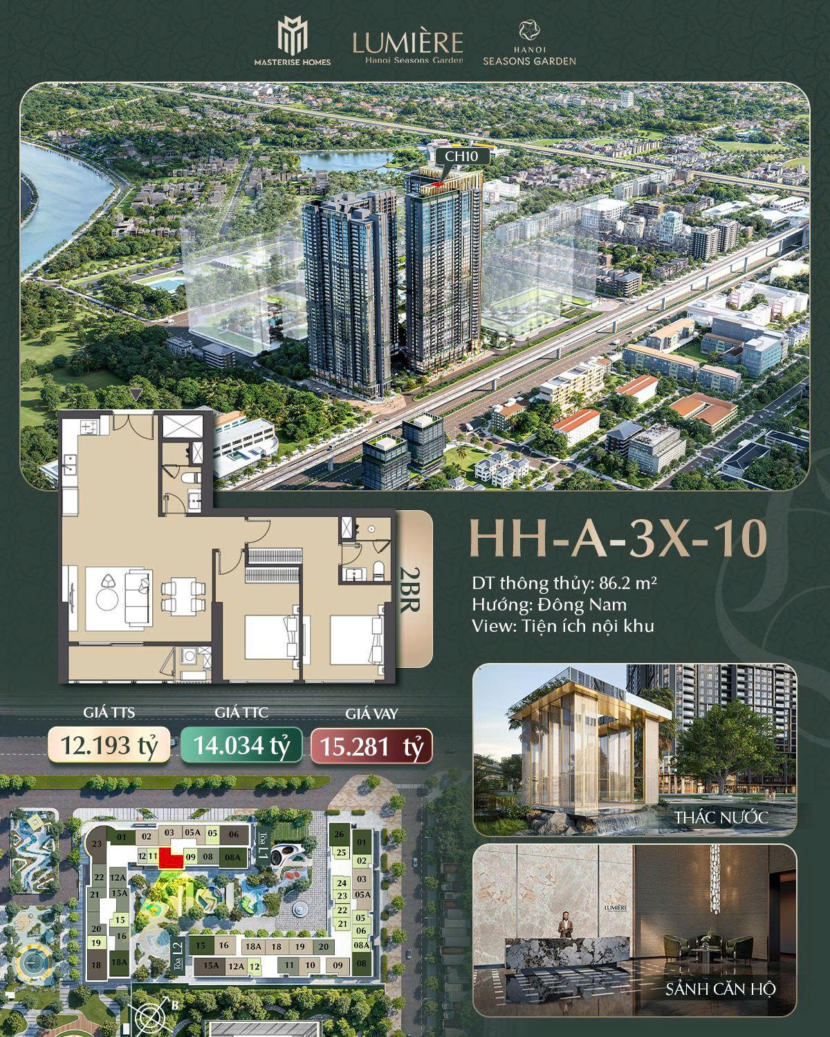 🌿 CĂN HỘ DÀNH CHO NGƯỜI THÍCH SỐNG GIỮA RESORT, KHÔNG PHẢI GIỮA BÊ TÔNG - HH-A-3x-10