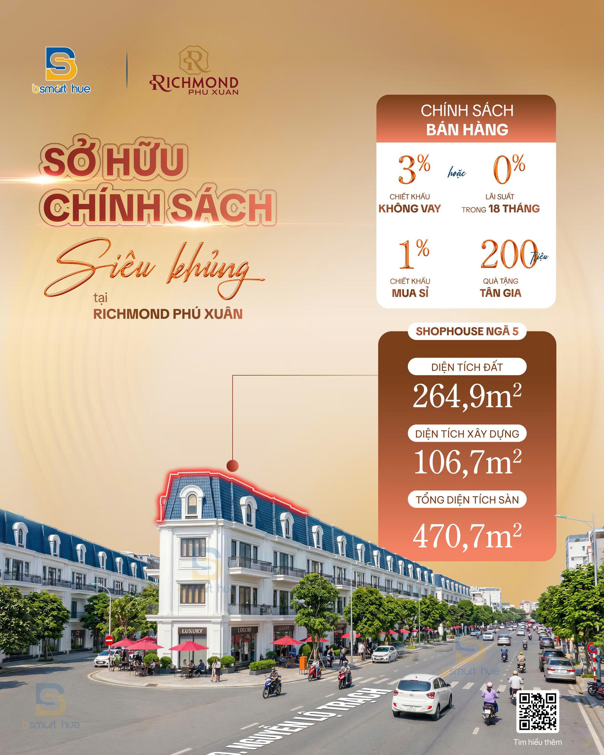 CHỈ VỚI 30% (HĐMB) SẼ SỞ HỮU SHOPHOUSE 4 TẦNG NGAY TRUNG TÂM THÀNH PHỐ 