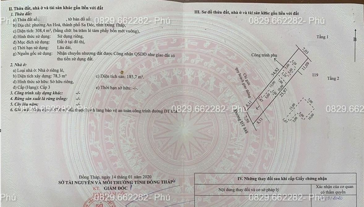 Bán Nhà Đất 989m2- Mặt Tiền Kinh Doanh- GẦn Công Viên Sa Đéc