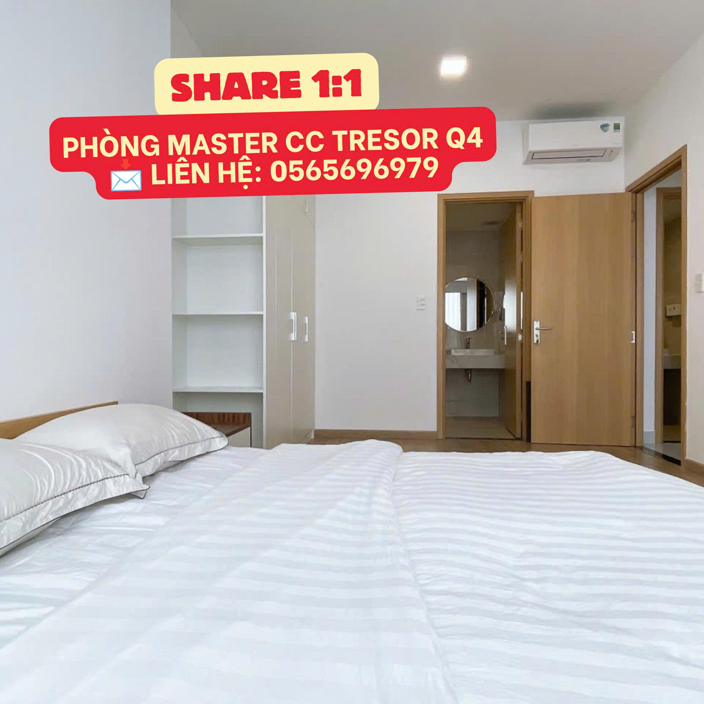 TÌM BẠN NỮ NHÂN VIÊN VĂN PHÒNG Ở GHÉP CĂN HỘ MASTER THE TRESOR QUẬN 4
