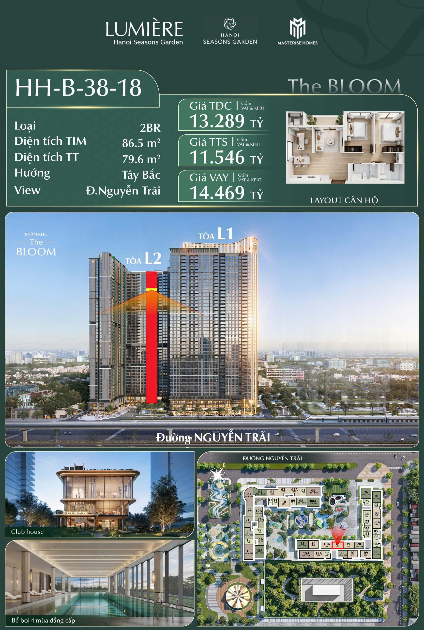✨ CƠ HỘI HIẾM: SỞ HỮU CĂN HỘ TẦNG CAO VIEW NGUYỄN TRÃI – BIỂU TƯỢNG SỐNG ĐẲNG CẤP TẠI LUMIÈRE HANOI SEASONS GARDEN