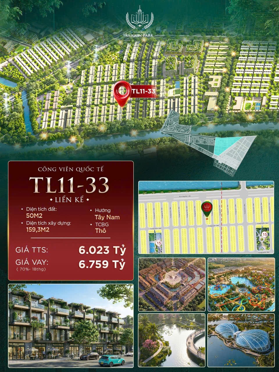 HOT HOT – CHÍNH CHỦ CẦN BÁN NHÀ LIỀN KỀ Vinhomes Sài Gòn Park, xã Xuân Thới Sơn, TP.HCM