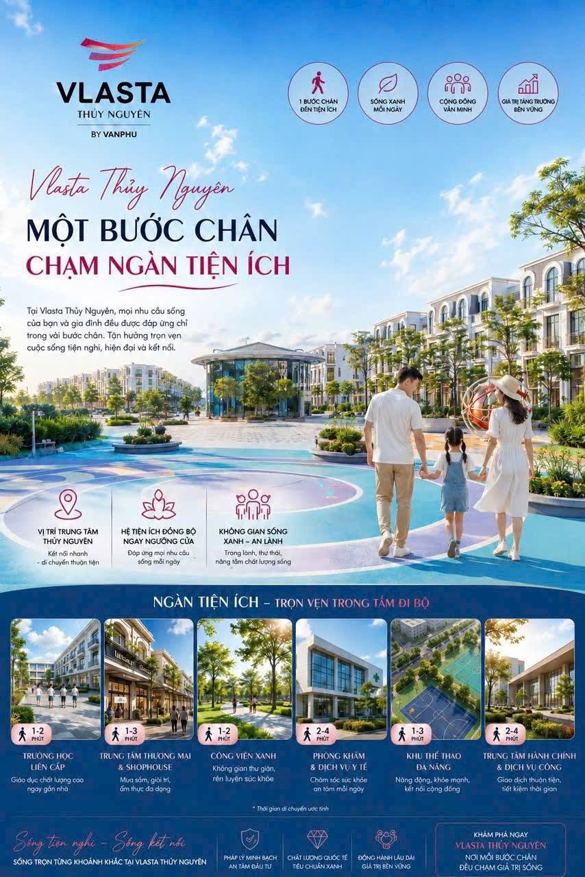 SỞ HỮU VLASTA THỦY NGUYÊN HÔM NAY – NHẬN NGAY LOẠT ƯU ĐÃI GIÁ TRỊ