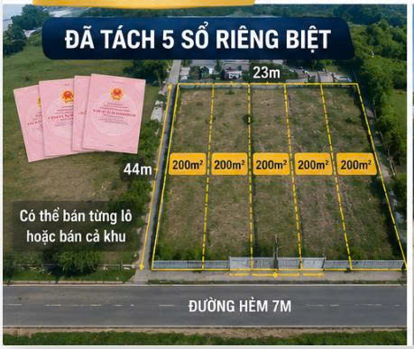 Đất thổ cư 1.000m² HXT QL 1A Bình Tân - Ngang 23m x 44  Chỉ  55 Tỷ