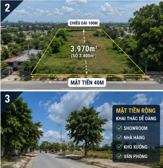 Bán Đất Mặt Tiền Nguyễn Thị Thử Hóc Môn 3.970m² - Ngang 40m Chỉ 68 Tỷ