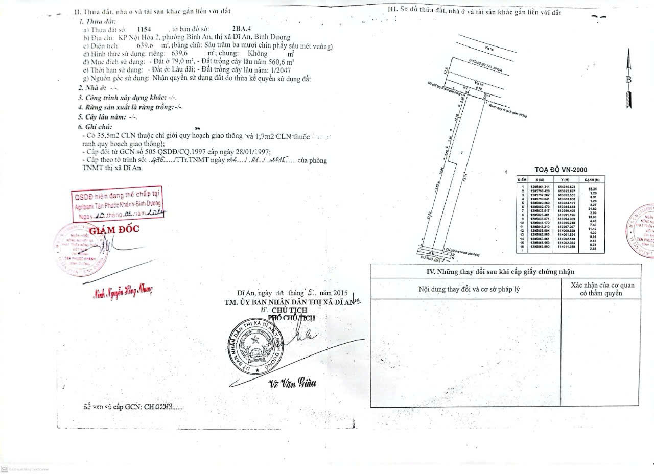  BÁN ĐẤT DĨ AN HCM, DT640M2, CÓ SẴN NHÀ, PHÒNG TRỌ VÀ KIOT, SỔ ĐỎ 70TR/M2. LH:0909808620 -1
