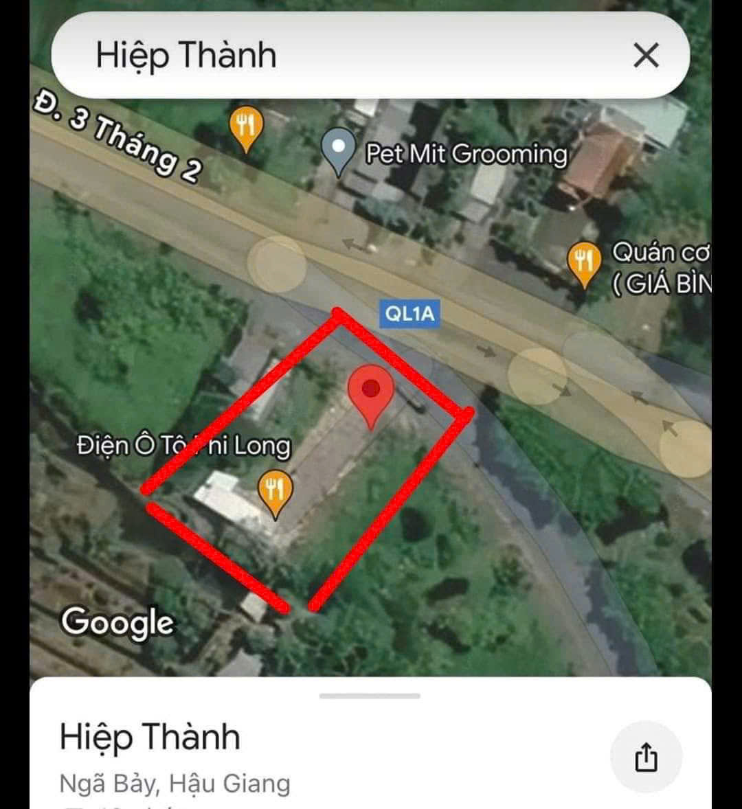 CHÍNH CHỦ CẦN BÁN GẤP NHÀ ĐẤT MẶT TIỀN VỊ TRÍ ĐẸP – P.HIỆP THÀNH - TP. NGÃ BẢY - HẬU GIANG