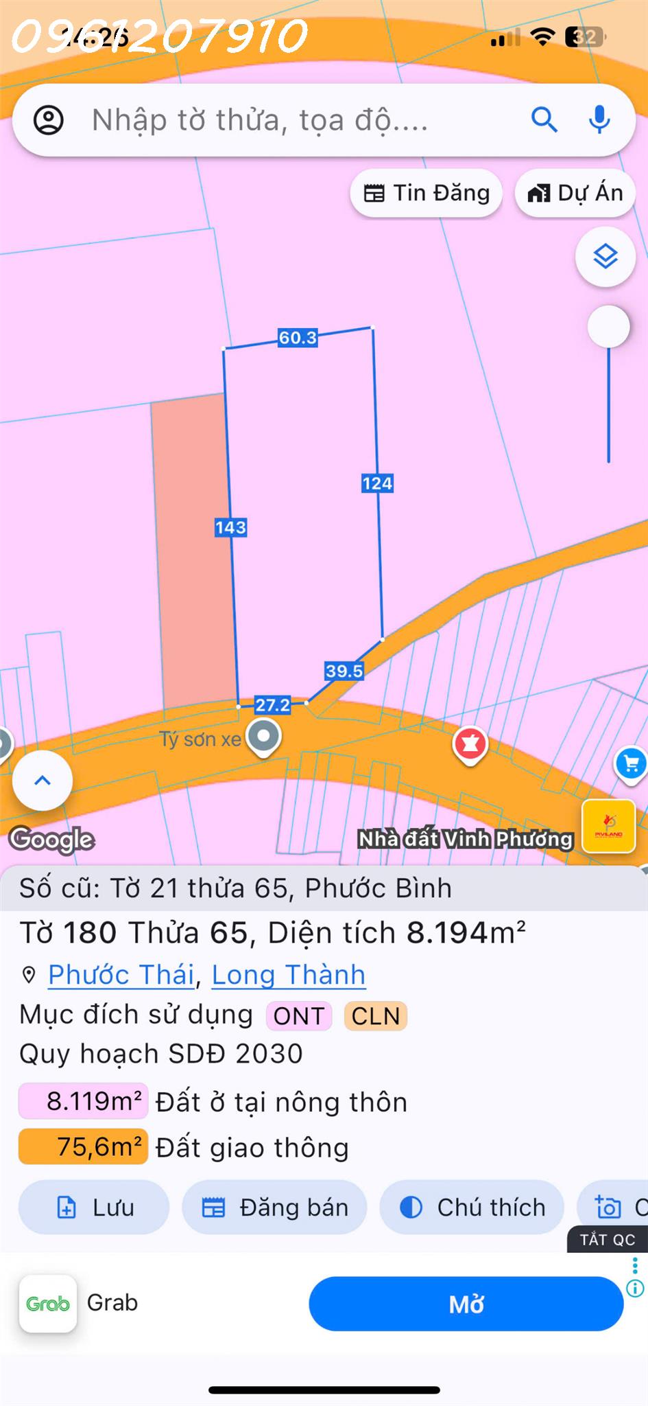 Bán đất tại Phước Bình, xã Phước Thái, Đồng Nai, DT 8194 m2, giá 30 tỷ có TL-1