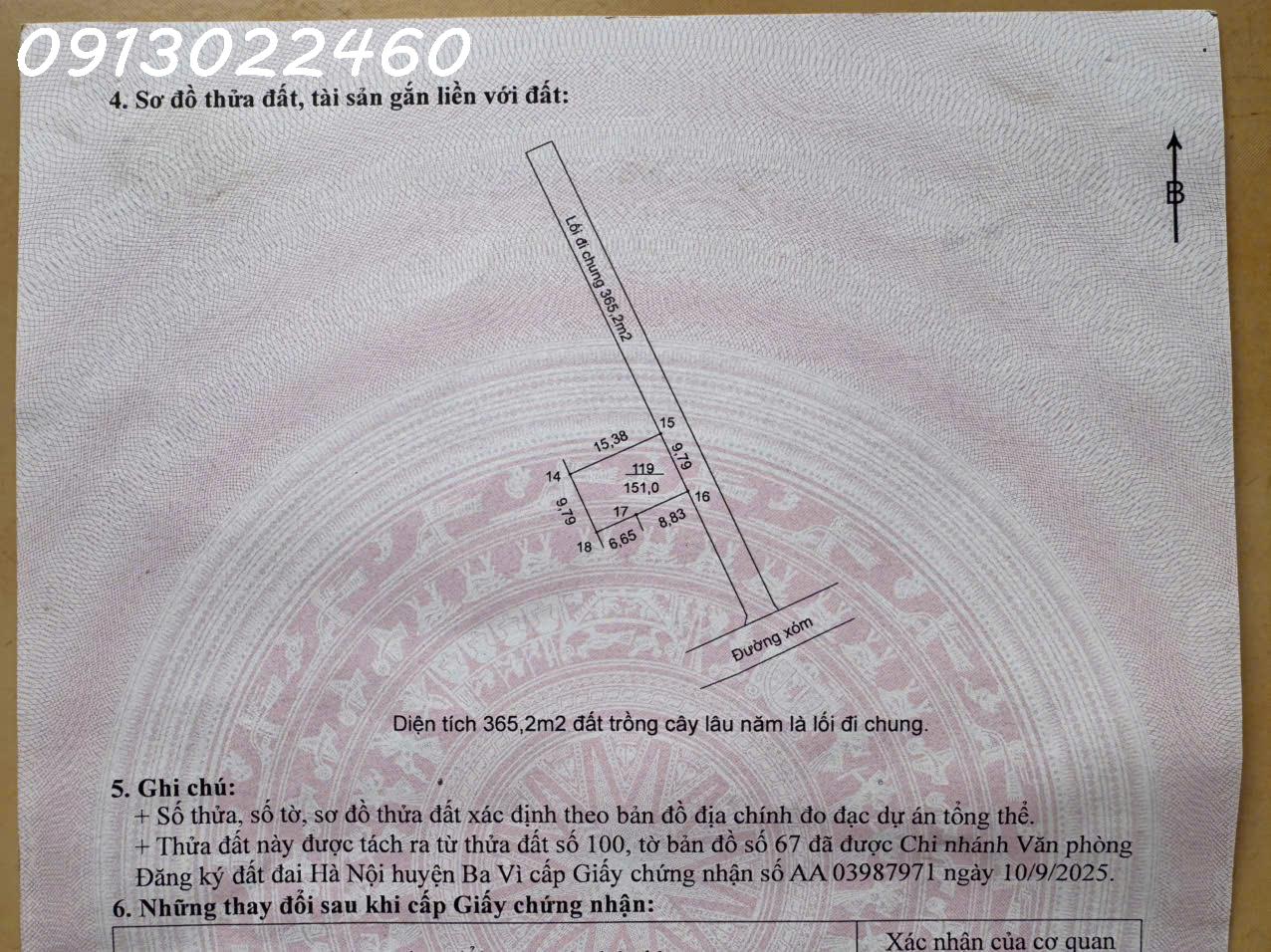 CHUYỂN NHƯỢNG 151 M2 FULL THỔ CƯ, XÃ SUỐI HAI, HÀ NỘI-1