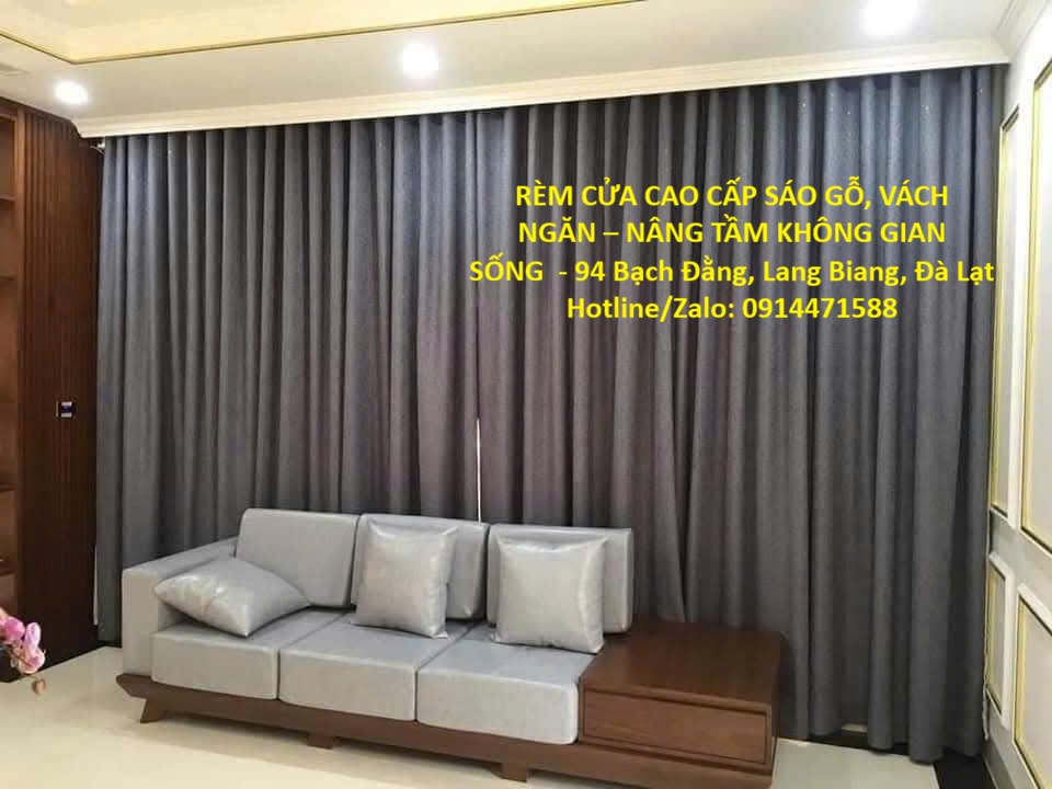 RÈM CỬA CAO CẤP SÁO GỖ, VÁCH NGĂN – NÂNG TẦM KHÔNG GIAN SỐNG  - 94 Bạch Đằng, Lang Biang, Đà Lạt