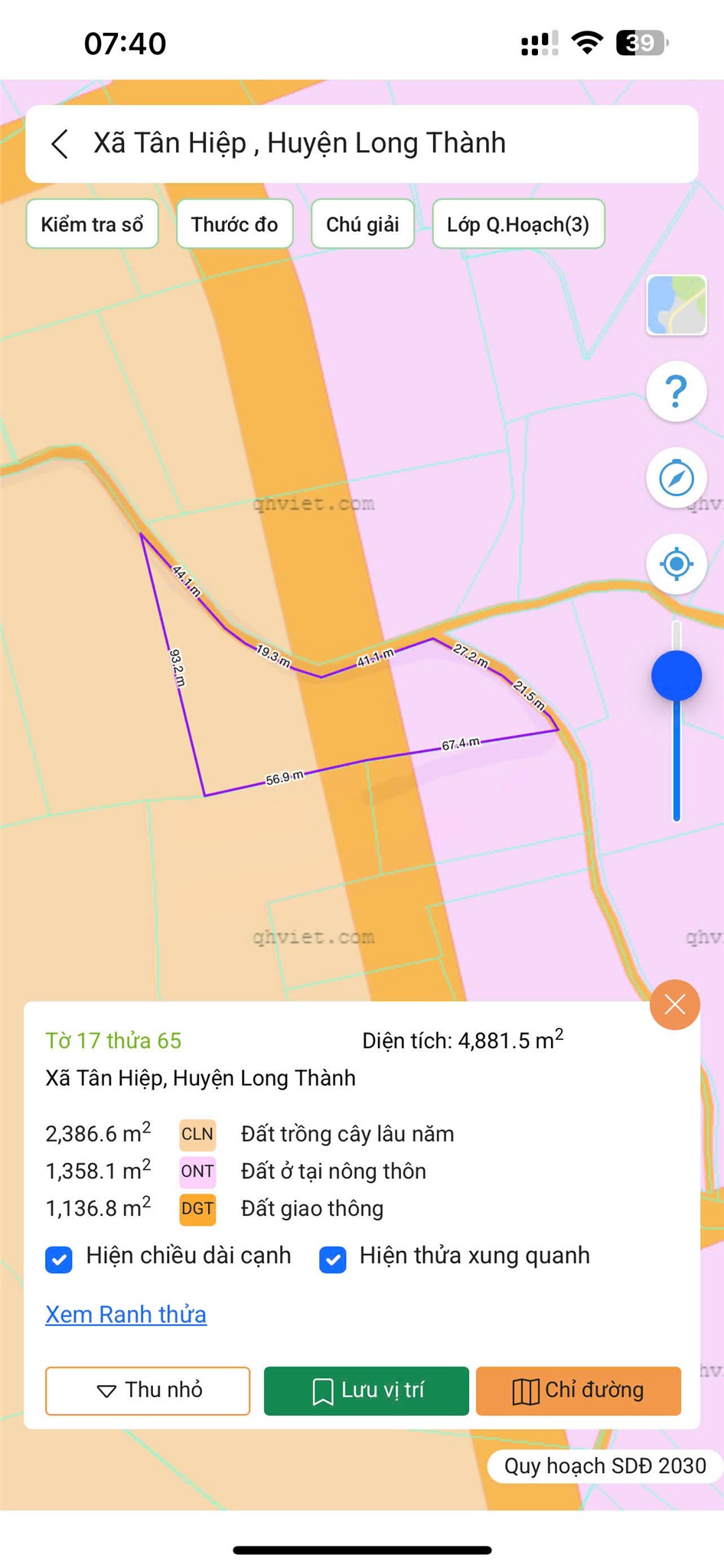 CƠ HỘI ĐẦU TƯ SINH LỜI - Chính Chủ Cần Bán Đất tại Xã Tân Hiệp,  Long Thành, Đồng Nai.