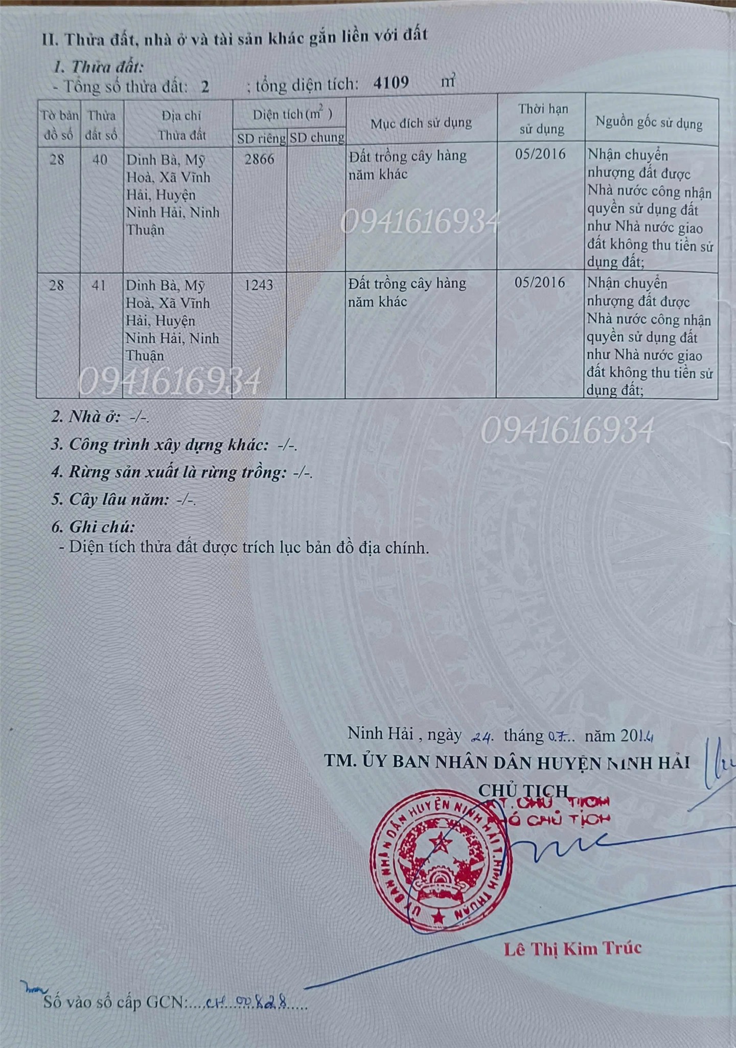 CHÍNH CHỦ CẦN BÁN LÔ ĐẤT MẶT TIỀN SIÊU ĐẸP Tại Xã Vĩnh Hải, Huyện Ninh Hải, Ninh Thuận - GIÁ SIÊU TỐT