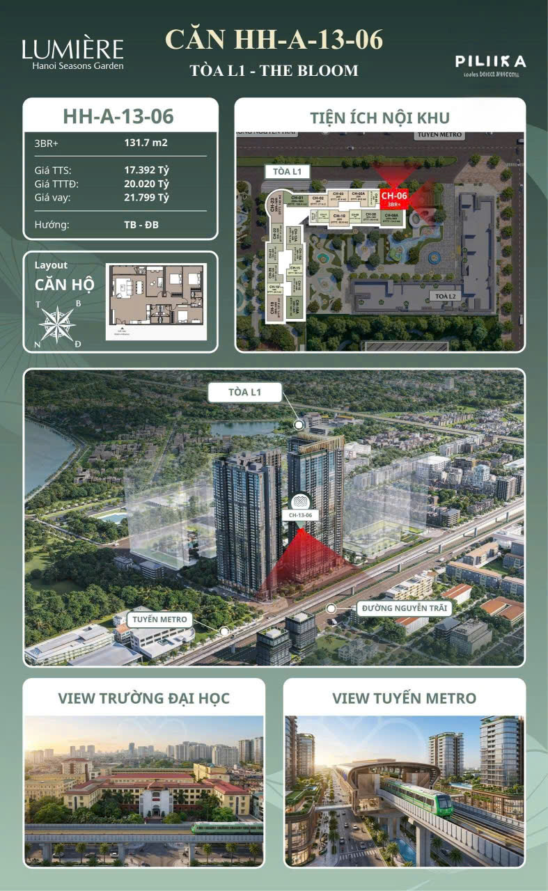 💎 SIÊU PHẨM CĂN GÓC 3BR+  VIEW TUYẾN METRO TẠI MASTERISE CAO XÀ LÁ - KHÔNG CHỐT LÀ HỐI HẬN