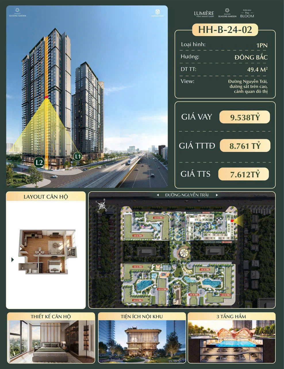 🔥 HHB-24-02  HOA HẬU 1PN TẠI MASTERISE CAO XÀ LÁ  CHỈ NHỈNH 7 TỶ – KHÔNG CÓ CĂN THỨ HAI ĐỂ SO SÁNH 🔥